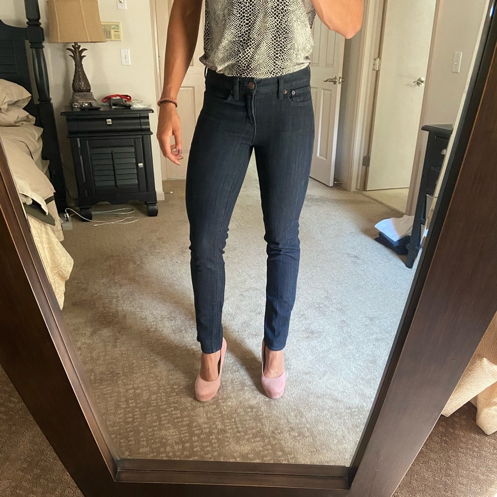 J. Crew Stretch Straight Leg Jeans Size 27